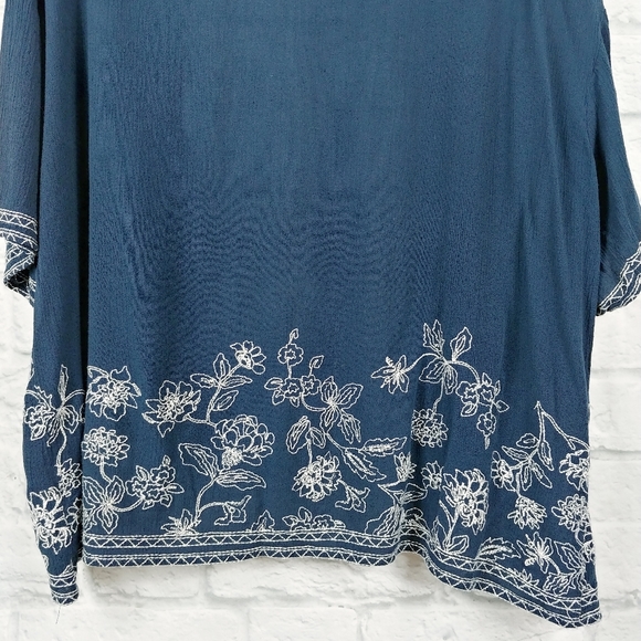 Blu Pepper Open Front Short Sleeve Cardigan Large - Picture 6 of 7